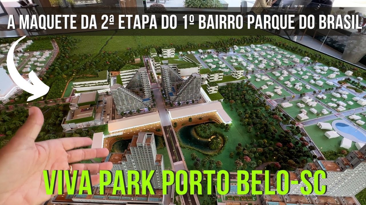 Maquete da Segunda Etapa do 1º Bairro Parque do Brasil | Viva Park Porto Belo