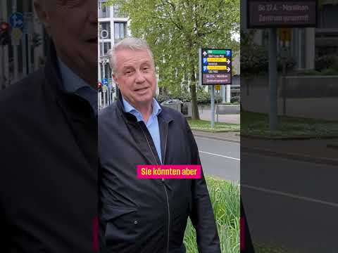 Ulf Montanus, Oberbürgermeister-Kandidat für Düsseldorf, zur Verbesserung des Verkehrsflusses.