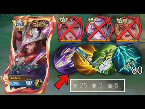 25 KILLS CLINT NEW BROKEN BUFFED BUILD IS FINALLY HERE!!😱💀 ( PLS ABÚSE THIS NEW BUILD! ) - MLBB