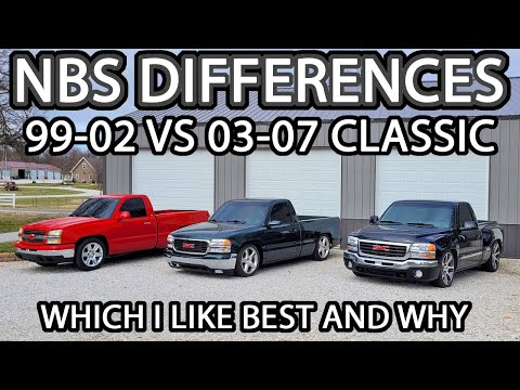 Differences in NBS Sierra / Silverado 1999-2006 and 2007 Classic