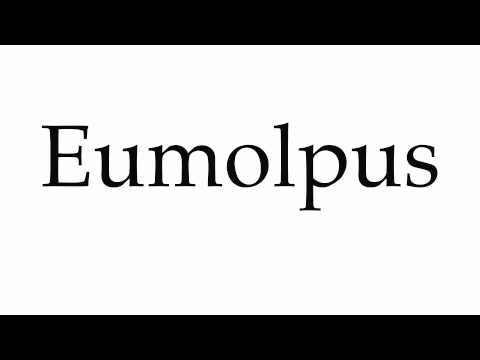 How to Pronounce Eumolpus