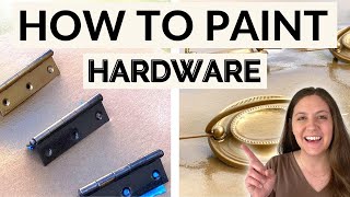 The Proper Way to Paint Drawer Pulls | Spray Painting Hardware and Hin