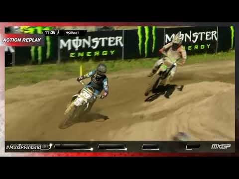 De Wolf vs Van de Moosdijk | MX2 race 1 | MXGP of Finland 2022 #MXGP #Motocross