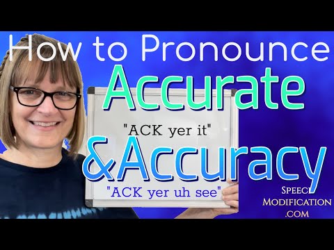 Part of a video titled How to Pronounce Accurate and Accurately - YouTube
