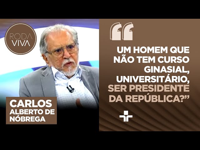 Carlos Alberto de Nóbrega critica falta de diploma de Lula e relembra briga com Regina Casé