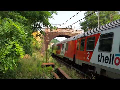 IL SALUTO DELLA E.402B CON CARROZZE THELLO A RIGOROSO (AL) 15 - 7 - 2017