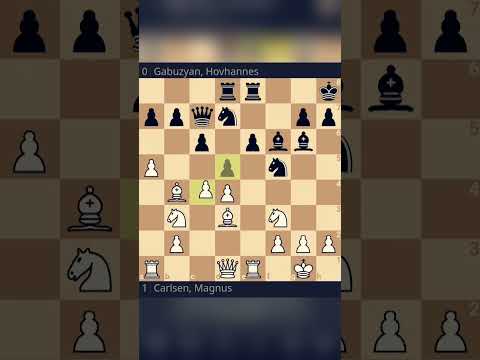 amazing chess game! Magnus Carlsen VS Hovhannes Gabuzyan