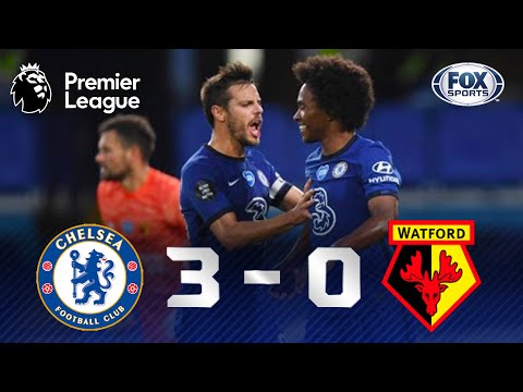 PASSEIO COM GOL BRASILEIRO | Melhores momentos de Chelsea 3 x 0 Watford pela Premier League