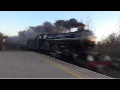 7029 Clun Castle At Speed Through Solihull 5Z78 With Whistle
