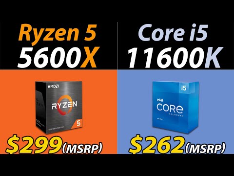 Ryzen 5 5600X Vs. i5-11600K | Stock and Overclock | 20 Games and Productivity Benchmarks