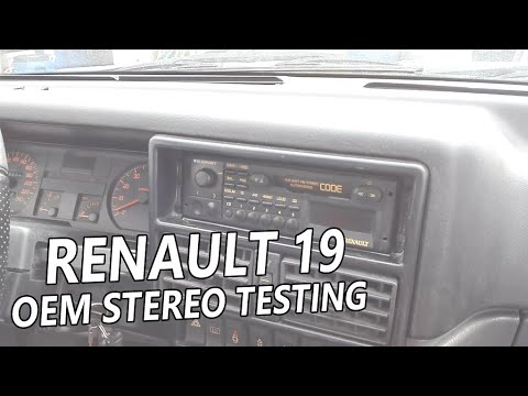 Renault 19 Project - OEM Stereo testing