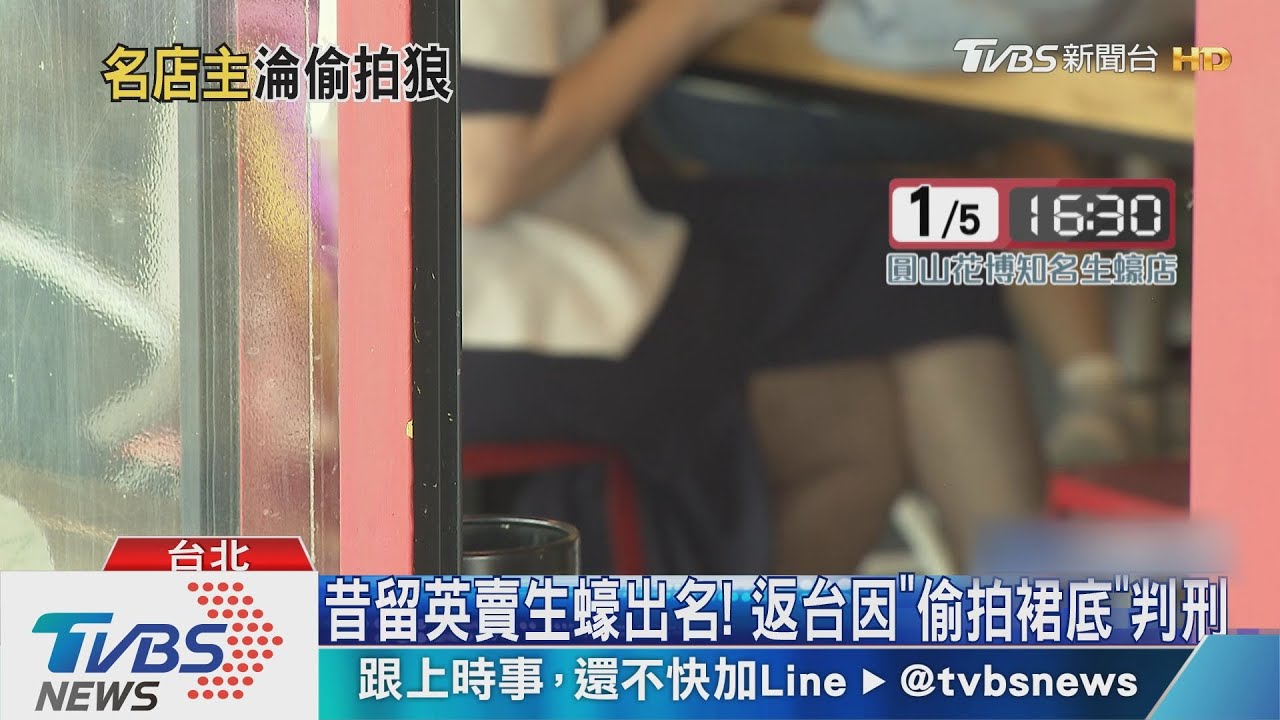 昔留英賣生蠔出名！　返台因「偷拍裙底」判刑
