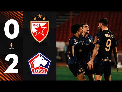 HIGHLIGHTS | LOSC overturns Red Star Belgrade in extra time in the Europa League (2-0) 🤩