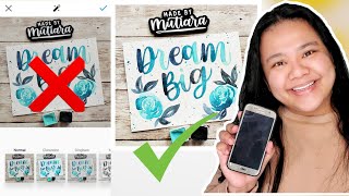 How I edit my lettering photos on Instagram | Photo editing tips for beginners 📸