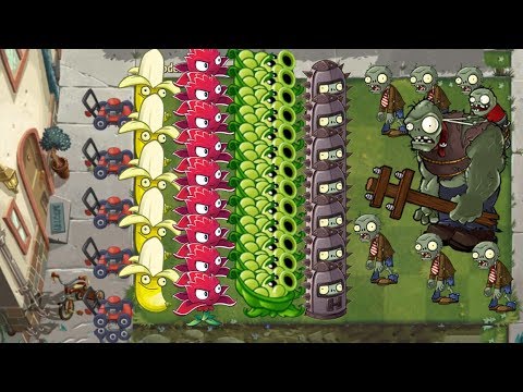 Plants vs Zombies 2 - Red Stinger, Banana Launcher, Sling Pea