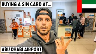 Buying a UAE Sim Card at Abu Dhabi Airport AUH