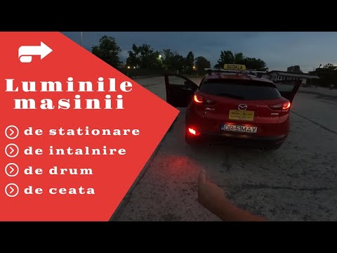 Car lights: position, low beam, high beam