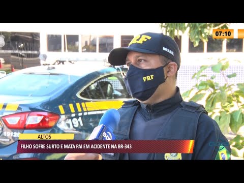 Fiilho sofre surto psiquiátrico e mata o próprio pai em acidente na BR-343 30 06 2021