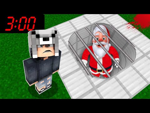 GECE 03:00'TE NOEL BABAYI HAPSETTİM! 😱 - Minecraft