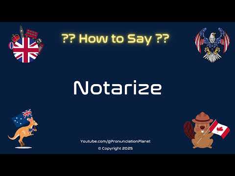🖊️ 📜 How to Pronounce Notarize? (CORRECTLY) | Pronunciation Planet