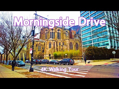 Views of Harlem from Morningside Drive NYC | 4K Walking Tour
