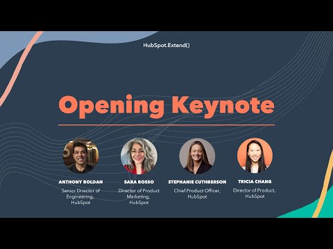 Opening Keynote | HubSpot.Extend() 2022 - YouTube