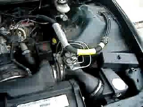 Camaro engine running