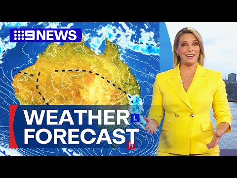 Australia Weather Update: Rain and storms set for parts of country's east | 9 News Australia