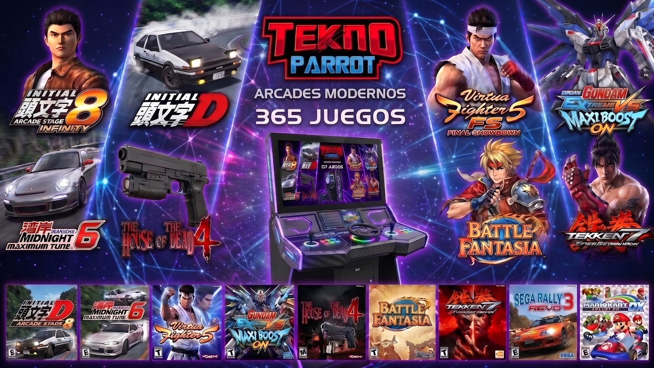 365 Juegos de Teknoparrot Arcade