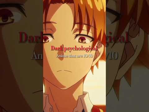 Dark psychological Anime Recommendations🗣️🔛🔝🔥 #anime