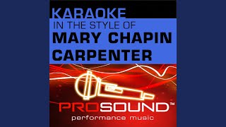 Not Too Much To Ask (Karaoke Lead Vocal Demo) (In the style of Mary Chapin Carpenter)