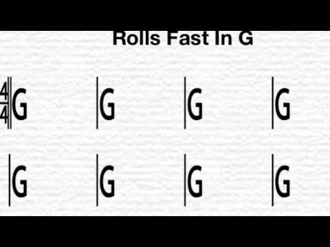 G - Backing for licks and Rolls