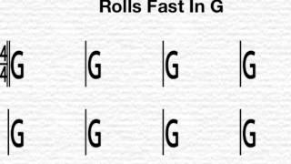 G - Backing for licks and Rolls