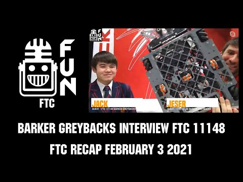 Barker Greybacks FTC 11148 Interview - Ultimate Goal FTC Recap