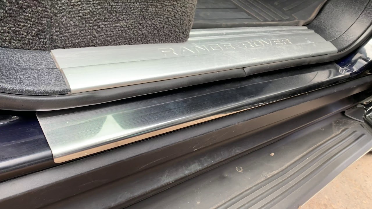 Range Rover III L322 2002-2012 гг. Накладки на пороги Carmos (4 шт., нержавейка) Video 1