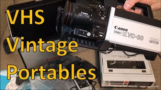 This 1984 Portable VHS Rig Is Wild! Canon & Magnavox VCR Camera Portables Retro Review