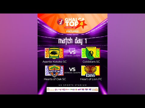 #GHALCATop4 | Asante Kotoko Vs. Bibiani Gold Stars | Match Day 1 | 20th August, 2025