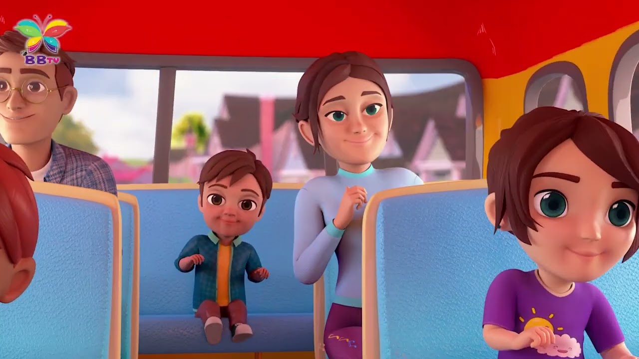 The Wheels On The Bus Go Round and Round Nursery Rhymes - Split Arts Technologies