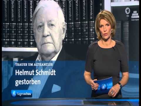 Zum Tode von Helmut Schmidt - Tagesschau um 17 Uhr
