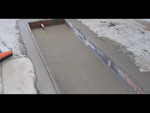 Veterans concrete,...concrete placed @ car lift foundation