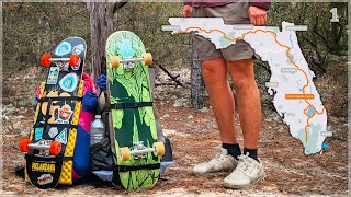Attempting to Skateboard & Hike 1,100 miles Across Florida - Florida Trail Thru Hike 1