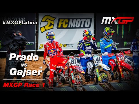 Gajser vs Prado | MXGP Race 1 | MXGP of Latvia 2022 #MXGP #Motocross