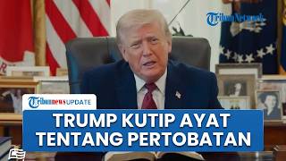 Momen Trump Baca Ayat-ayat Alkitab tentang Pertobatan, Tak Lama setelah Berseteru dengan Paus Leo