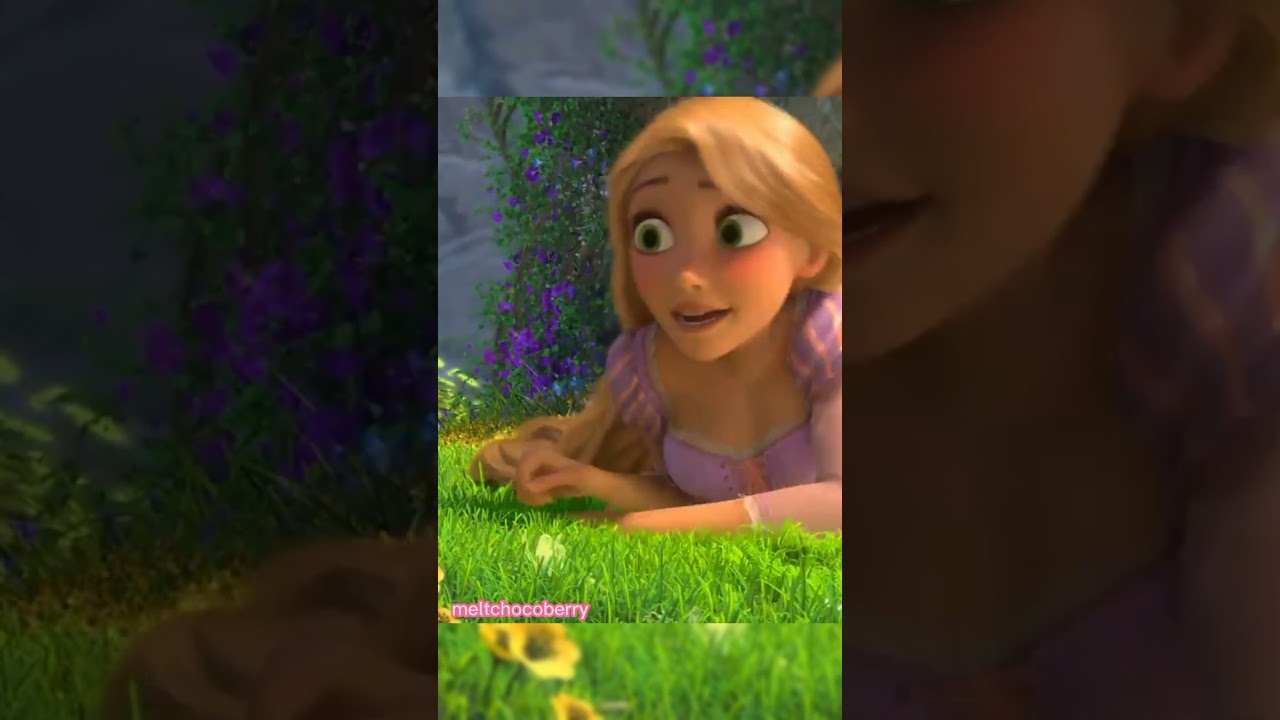 When Rapunzel touches her feet to the Ground for the 1stime #tangled  #whatsappstatus  #shorts