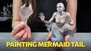 Painting the Mermaid Tail Live