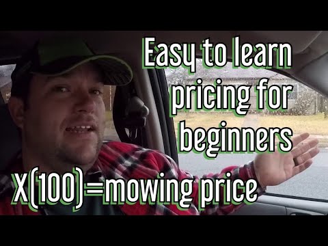 YouTube video about: How to price a lawn mowing job?