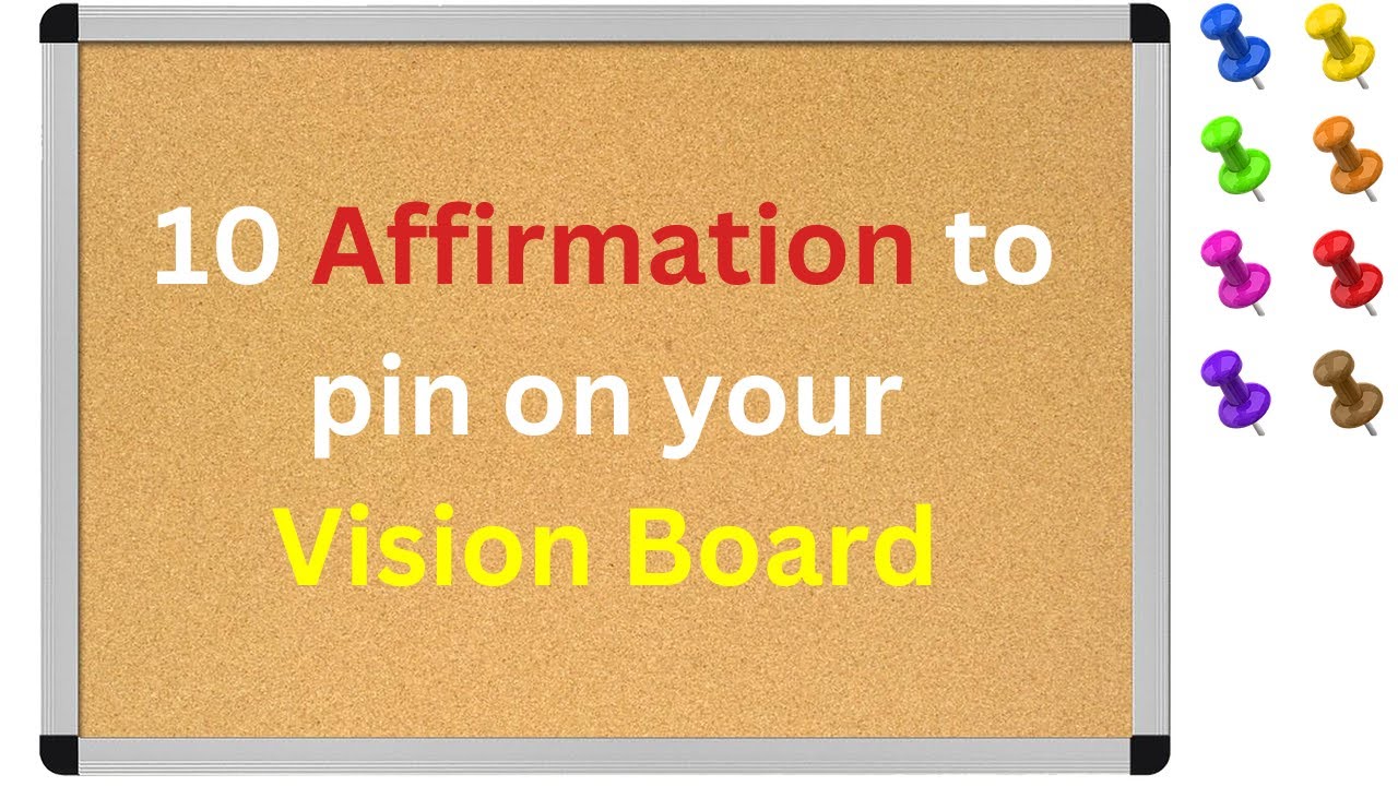 10 Affirmation to pin on your Vision Board || Affirmation || Short Courses