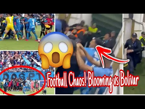 Shocking Football Brawl in Bolivia! Blooming vs Bolívar Chaos | Viral Footage