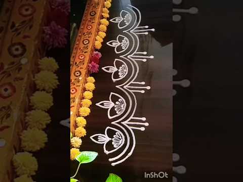 #simplerangoli #sideborders #muggulu #art #borderrangoli #sideborderdesigns #aashritareddymuggulu