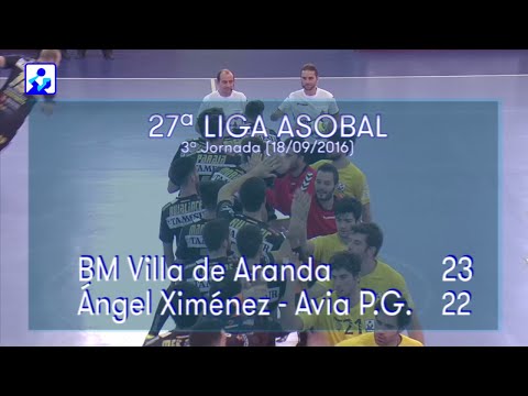 LIGA ASOBAL J03 BM. Villa de Aranda - Ángel Ximénez P.G. 23 - 22